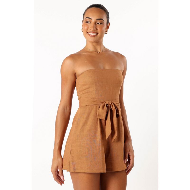 Petal and Pup Womens Christie Strapless Romper, 5 of 7