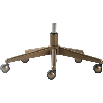 Bronze and Charcoal High Back Leather Swivel Office Chair