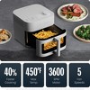 Chefman Crispinator 8-Quart Air Fryer with Powerful, Whisper-Quiet DC Motor & 450°F Max Temp - 4 of 4