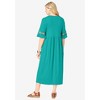 Woman Within Plus Size Crochet Trim Empire Knit Dress - 3 of 4
