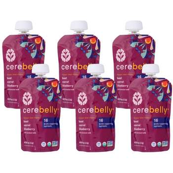 Cerebelly Organic Baby Puree Beet, Carrot, and Blueberry - Case of 6/4 oz