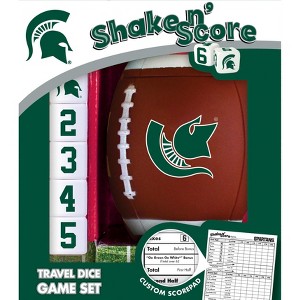 MasterPieces Officially Licensed NCAA Michigan State Spartans Shake N' Score Dice Game for Age 6 and Up - 1 of 3
