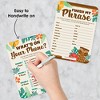 Big Dot of Happiness Tropical Luau - 2-in-1 Hawaiian Beach Party Cards - Activity Duo Games - Set of 20 - 3 of 4