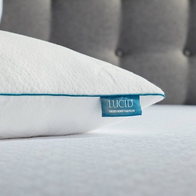 King Soft 2pk Comfort Collection Shredded Memory Foam Pillow - Lucid