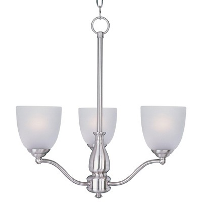 Maxim Lighting Stefan 3 - Light Chandelier in  Satin Nickel