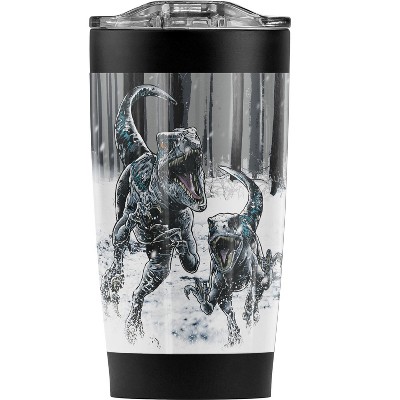 Jurassic World Jurassic World Beware Raptor Country Steel Tumbler 20oz Coffee Travel Mug