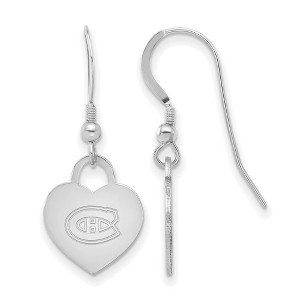 Black Bow Jewelry Sterling Silver  NHL Dangle Earrings - 1 of 4