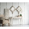 Vynxaria 30" x 23.5" Artistic White Diamond Scrollwork Mirror for Home Accent - 2 of 4