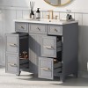 36-Inch Bathroom Vanity Cabinet, Single Sink,Shaker Cabinet With Soft-Closing Cabinet Door And Deep Drawer-Cuddlewood - 2 of 4