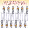 ArtCreativity 22 Inch Inflatable Baseball Bats for Kids, (Pack of 12) - 2 of 4