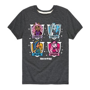 Boys' - Monster High - Character Grid Short Sleeve Graphic T-Shirt - 1 of 4