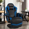 Costway Massage Gaming Recliner Reclining Racing Chair Swivel BlackGrayBlueRed Pink - 2 of 4