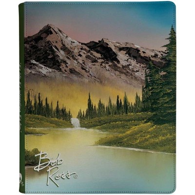 Ultra Pro Ultra PRO - Bob Ross Mountain Retreat 9-Pocket Zippered PRO-Binder, Trading Card Collectors Organized Gaming Accessories Artistic Storage