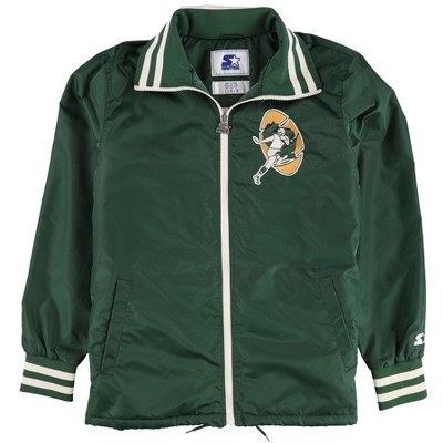 STARTER Mens Green Bay Packers Bomber Jacket
