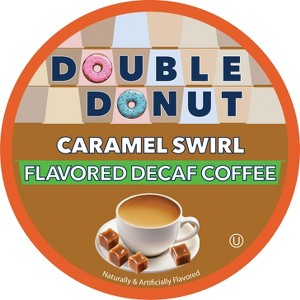 Double Donut Decaf Caramel Swirl Flavored Coffee Pods - 1 of 4