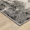 Nirvan Industrial Abstract Indoor Area Rug Gray/Ivory - Captiv8e Designs - image 3 of 4