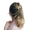Unique Bargains Women's Cross Faux Pearl Ponytail Buckle Hair Clip 1 Pc - 3 of 4