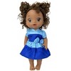 Doll Clothes Superstore Two Tone Blue Dress Fits 12 Inch Baby Alive And Little Baby Dolls - 3 of 4