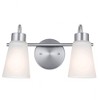 Kichler Lighting Erma 2 - Light Vanity in  Brushed Nickel - 3 of 4
