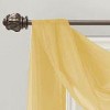 Ramallah Trading Celine Sheer Curtain Scarf - 55 x 216, Gold - 4 of 4