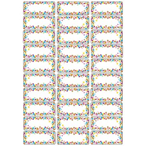 Ashley Productions® Magnetic Die-Cut Small Foam Nameplates & Labels, Confetti, 30 Pieces - 1 of 2