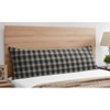Sweet Jojo Designs Boy Body Pillow Cover (Pillow Not Included) 54in.x20in. Rustic Patch Blue and Tan - 2 of 4