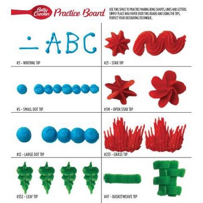 Betty Crocker White Plastic Decorating Tips Variety Pack - 8 Count