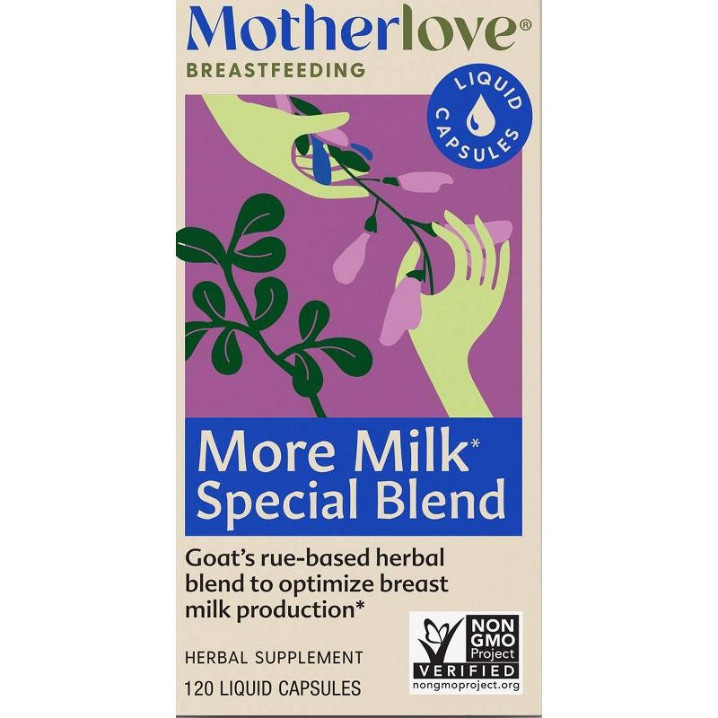 Motherlove More Milk Special Blend Vegan Dietary Supplement Capsules - 120ct, 1 of 3