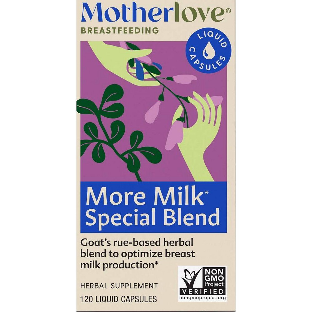 Photos - Vitamins & Minerals Motherlove More Milk Special Blend Vegan Dietary Supplement Capsules - 120