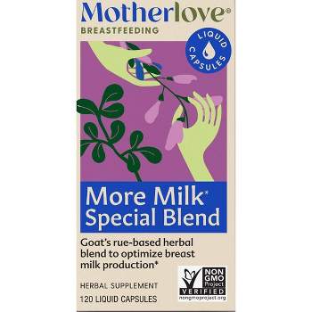 Motherlove More Milk Special Blend Vegan Dietary Supplement Capsules - 120ct