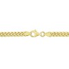 EVERLY JEWELRY | Silver Octagon Created Emerald Curb Link Chain Bracelet, 7.5 in - Multiple Metal Color Option - 2 of 4