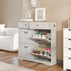 KTMBDW Shoe Storage Cabinet with Flip Drawers, Freestanding Shoe Organizer for Entryway, Narrow Shoe Rack Cabinet, White - 4 of 4