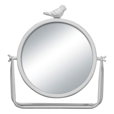 Round Decorative Wall Mirror - White - Cloud Island™