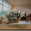 10" Prelit Glittery Bristle Pine Sleigh Warm White LED Lights - National Tree Company - 2 of 3