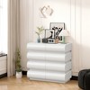 Modern 8 Drawer Wide Dressers Chests for Bedroom, Chest of Drawer Organizer White, Dresser No Handle, Drawers with Wide Storage - 2 of 4