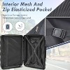 3 Pieces Carry on Luggage Suitcase Set, Portable Lightweight Hardshell Spinner Wheel Travel Luggage With TSA Lock, For Business (20''24''28'') - 4 of 4