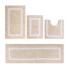 Hotel Bath Rug 100% Premium Cotton Tufted Weave Two Tone Reversible 4 Piece Bathroom Rug Set, Super Soft & Water Absorbent, Machine Washable Bathmat - 2 of 4