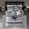Gulches 7 Piece Cal King Jacquard Comforter Set Navy - 3 of 4