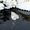 Slickblue Rhodium Brass Pave Ring with Clear CZ Stones, Sleek and Modern Women's Jewelry, Size 5-10 - 2 of 3