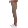 Alfred Dunner Womens Denim Fringe Capri Pant - 4 of 4