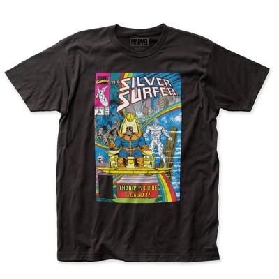 Mens The Silver Surfer #35 Comic Cover Black T-Shirt