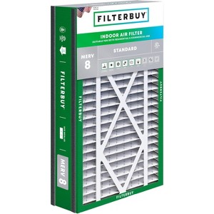 Filterbuy 16x25x3 Air Filter (1-Pack), Pleated MERV 8 Dust Defense Replacement HVAC AC Furnace Filters for Trion  Bear, Lennox X0581, & More - 1 of 4
