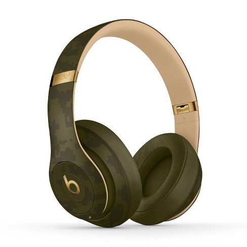 Beats Studio3 Bluetooth Wireless Noise Cancelling Over-Ear Headphones -  Beats Camo Collection - Forest Green