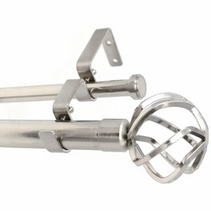 Urbanest Zeffoli Manhattan 1-inch 5-inch 8 inch Double Drapery Curtain Window Rod Set - 1 of 4