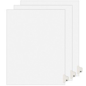 Avery Legal Exhibit Dividers, 25, 25 Per Set, 3 Sets (01745) - 1 of 4