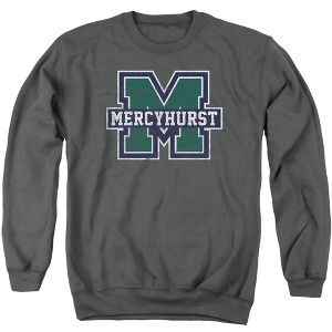 Mercyhurst University Official Distressed Primary Logo Adult Crewneck Sweatshirt - 1 of 4