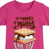 Girls' - Instant Message - If There's S'mores, I'm In Fitted Short Sleeve Graphic T-Shirt - 2 of 4