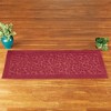 Collections Etc Textured Leaf Design Skid-Resistant Area Rug - image 2 of 4