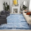 Modern Abstract Washable Rug – Non-Slip, Low Pile, Non-Shedding, Distressed Thin Design for Living Room, Bedroom, Dining Room, Office. - 2 of 4