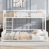 NicBex Modern Metal Frame Twin/Full XL over Queen Floor Bunk Bed with Ladder & Guardrails,Simple Bed Frame for Bedroom,Kids Room - 2 of 4